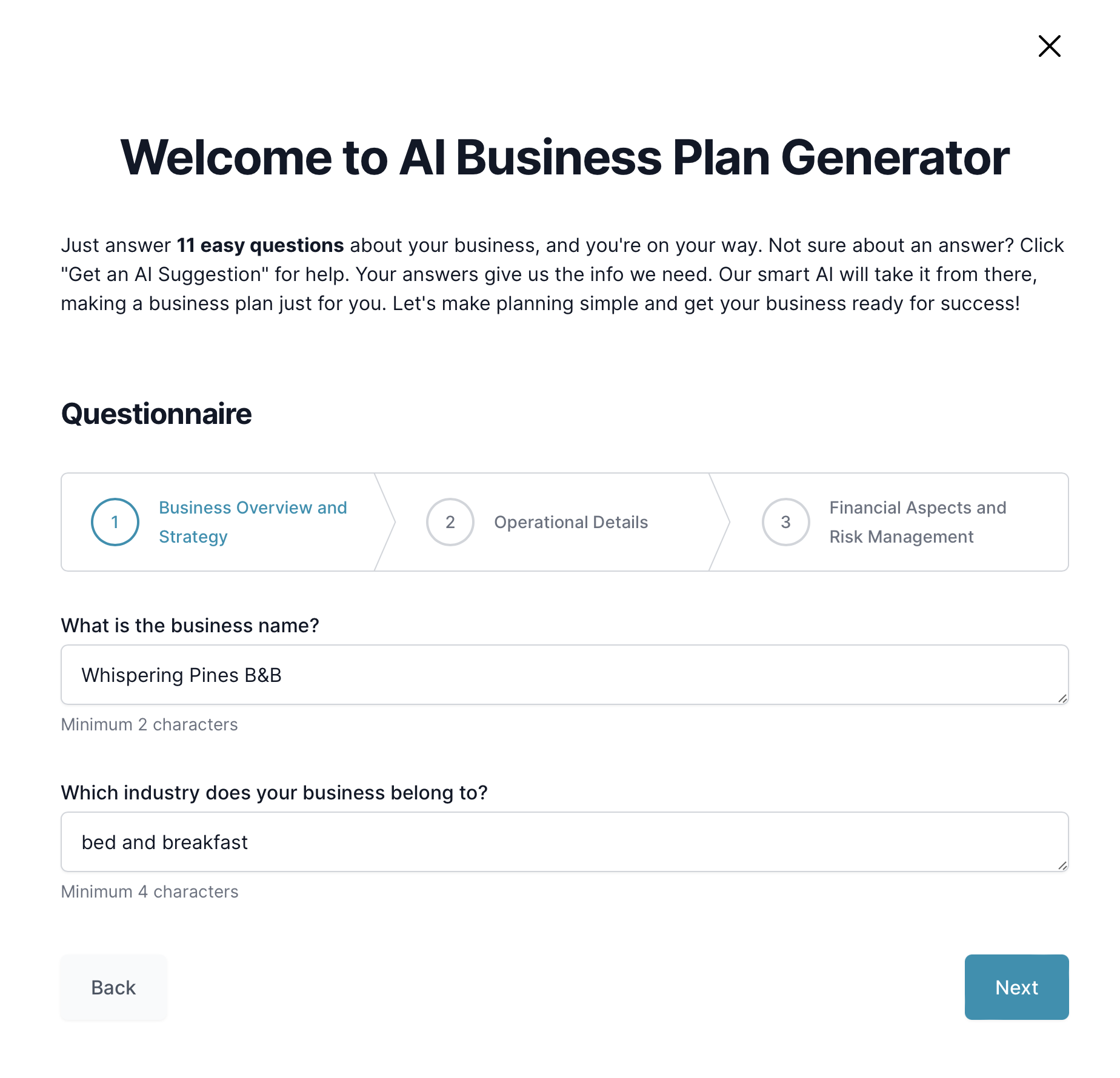 Bed and breakfast business plan template + PDF